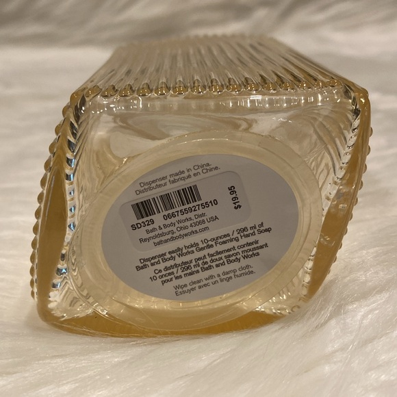 ‘Cream’ Vertical Lines Gentle & Clean Foaming Hand Soap Dispenser by BBW, NWTag - Picture 7 of 7